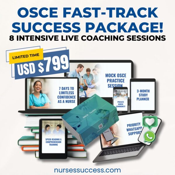 THE OSCE FAST-TRACK SUCCESS PROGRAM-8 Intensive Live Coaching Sessions ( Bonus OSCE Box!)