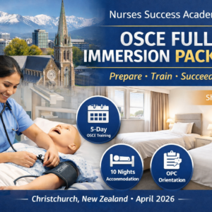 Adonis’ OSCE Peace-of-Mind Stay & Transport Plan Christchurch | September 2026 I Shared Room